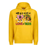 Lemon all you need is love and tacos Premium Hoodie - MaliasSmallBusiness