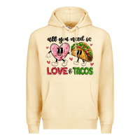 Pina Colada all you need is love and tacos Premium Hoodie - MaliasSmallBusiness