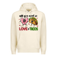 Tofu all you need is love and tacos Premium Hoodie - MaliasSmallBusiness