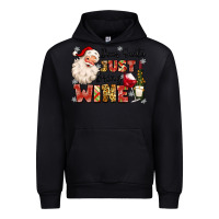 Black dear santa just bring wine Urban Hoodie - MaliasSmallBusiness