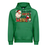 Emerald dear santa just bring wine Urban Hoodie - MaliasSmallBusiness