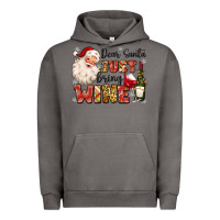 Pigment Tornado dear santa just bring wine Urban Hoodie - MaliasSmallBusiness