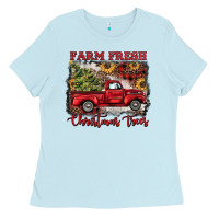 Farm Fresh Christmas Trees Ladies Tee | Teevron