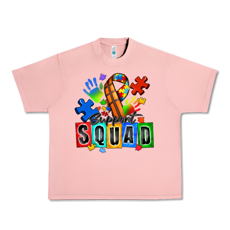 Basketball Support Squad Autism Urban Heavy Tee by Zillion Design Studio | Teevron