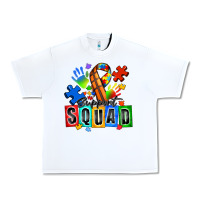 White basketball support squad autism Urban Heavy Tee - Zillion Design Studio
