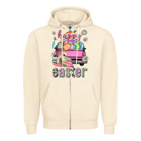 Sandshell Bunny Happy Easter truck Easter Day Zipper Hoodie - Neo Western