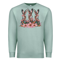 Seafoam rabbits with blossom flower Premium Sweatshirt - Artiststas