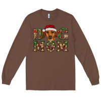 Chestnut christmas dog mom dachshund Long Sleeve Tee - RanaPortraitStore