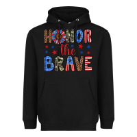 Black honor the brave Heavyweight Hoodie - Artiststas