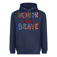 Navy honor the brave Heavyweight Hoodie - Artiststas