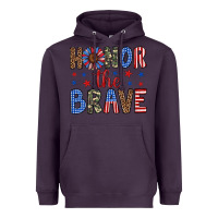 Plum honor the brave Heavyweight Hoodie - Artiststas