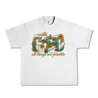 Lunar Rock with god all things are possible with cross Urban Heavy Tee - texasbilliewilder