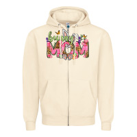 Sandshell Bunny Mom Easter Day Zipper Hoodie - Neo Western