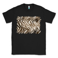 Black brown zebra pattern background Classic Tee - BarkalooDesign
