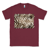 Burgundy brown zebra pattern background Classic Tee - BarkalooDesign