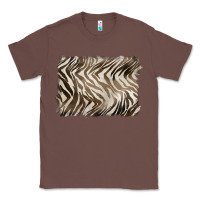 Chestnut brown zebra pattern background Classic Tee - BarkalooDesign