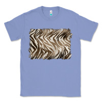 Colony Blue brown zebra pattern background Classic Tee - BarkalooDesign
