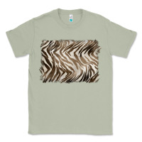 Matcha brown zebra pattern background Classic Tee - BarkalooDesign