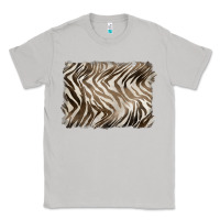 Moon Dust brown zebra pattern background Classic Tee - BarkalooDesign