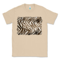 Mushroom brown zebra pattern background Classic Tee - BarkalooDesign