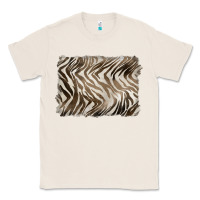 Natural brown zebra pattern background Classic Tee - BarkalooDesign