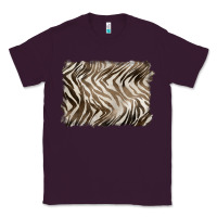 Plum brown zebra pattern background Classic Tee - BarkalooDesign