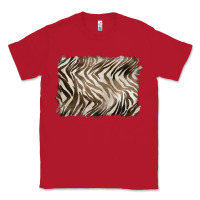 Red brown zebra pattern background Classic Tee - BarkalooDesign