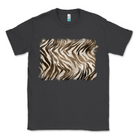 Smoke brown zebra pattern background Classic Tee - BarkalooDesign