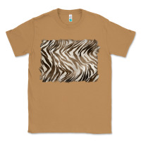 Toasted Coconut brown zebra pattern background Classic Tee - BarkalooDesign