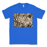 True Royal brown zebra pattern background Classic Tee - BarkalooDesign
