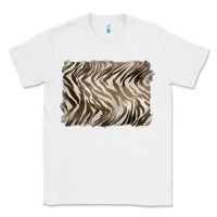 White brown zebra pattern background Classic Tee - BarkalooDesign