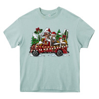 Arona festive farm animal christmas truck Heavy Core Tee - CowhideDigitalArt