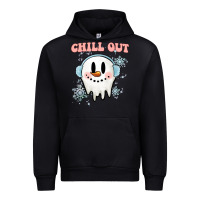 Black chill out christmas snowman Urban Hoodie - MaliasSmallBusiness