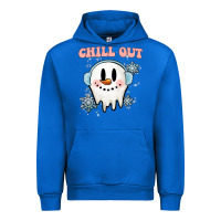 Chill Out Christmas Snowman Urban Hoodie | Teevron