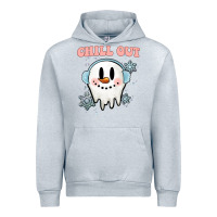Heather Grey chill out christmas snowman Urban Hoodie - MaliasSmallBusiness