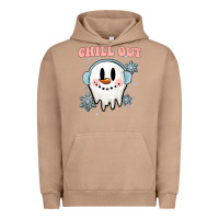 Pigment Burro chill out christmas snowman Urban Hoodie - MaliasSmallBusiness