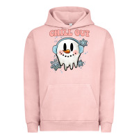 Pigment Salmon chill out christmas snowman Urban Hoodie - MaliasSmallBusiness
