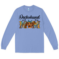 Colony Blue western dachshund mom Long Sleeve Tee - RanaPortraitStore