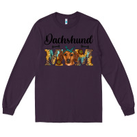 Plum western dachshund mom Long Sleeve Tee - RanaPortraitStore