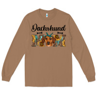 Toasted Coconut western dachshund mom Long Sleeve Tee - RanaPortraitStore