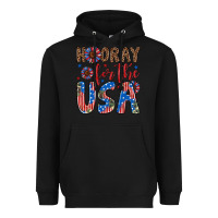 Black hooray for the usa Heavyweight Hoodie - Artiststas