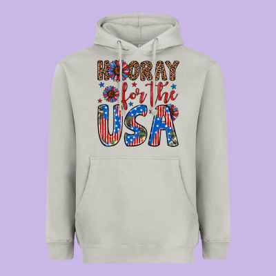 Hooray For The Usa Heavyweight Hoodie Designed By Artiststas
