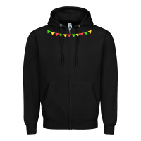 Black mexican flags Zipper Hoodie - FaDigitalArtStudio