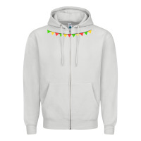 Dove Grey mexican flags Zipper Hoodie - FaDigitalArtStudio