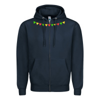 Navy mexican flags Zipper Hoodie - FaDigitalArtStudio