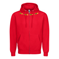 Red mexican flags Zipper Hoodie - FaDigitalArtStudio