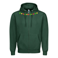 Sports Green mexican flags Zipper Hoodie - FaDigitalArtStudio