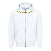 White mexican flags Zipper Hoodie - FaDigitalArtStudio