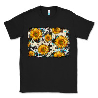 Black cowhide sunflower pattern Classic Tee - Zillion Design Studio