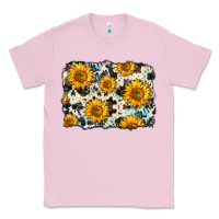 Bubblegum Pink cowhide sunflower pattern Classic Tee - Zillion Design Studio